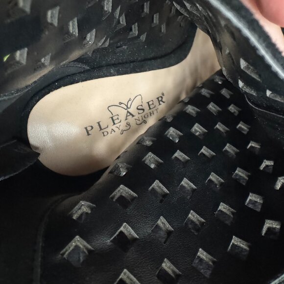 Pleaser Day & Night Fantasia Cut Rhinestone Booties Size 39 - Picture 6 of 7